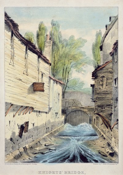 Knightsbridge, London, ca. 1825 von Giles Firman Phillips